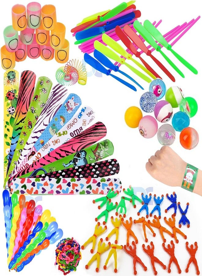 D Moto World DCW Birthday Pinata Fillers 72 pieces Multi Item Party Favors pack for Kids all age groups| Slap Bands, Crazy Balls, Slinky Toy, Flying Kids Toy, Balloons - Image 1